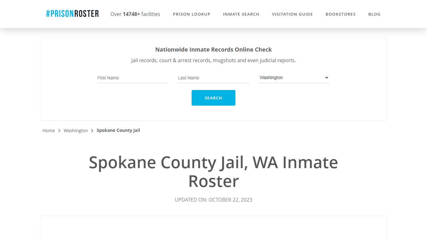 Spokane County Jail, WA Inmate Roster - Prisonroster